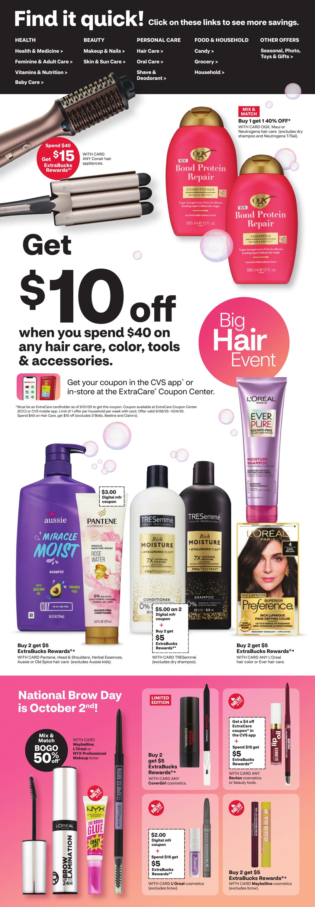 Weekly ad CVS Pharmacy 09/28/2025 - 10/04/2025