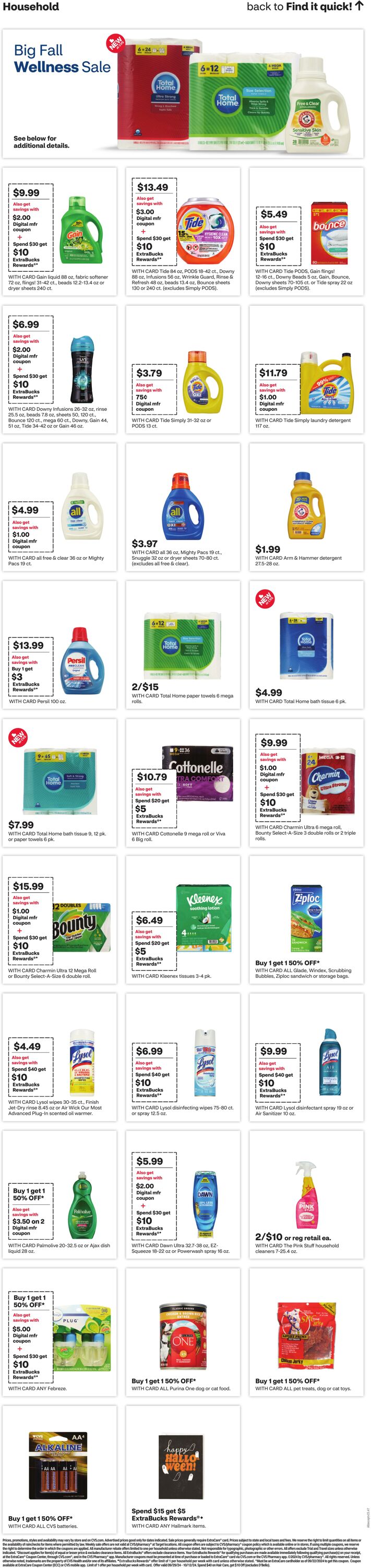 Weekly ad CVS Pharmacy 09/29/2024 - 10/05/2024