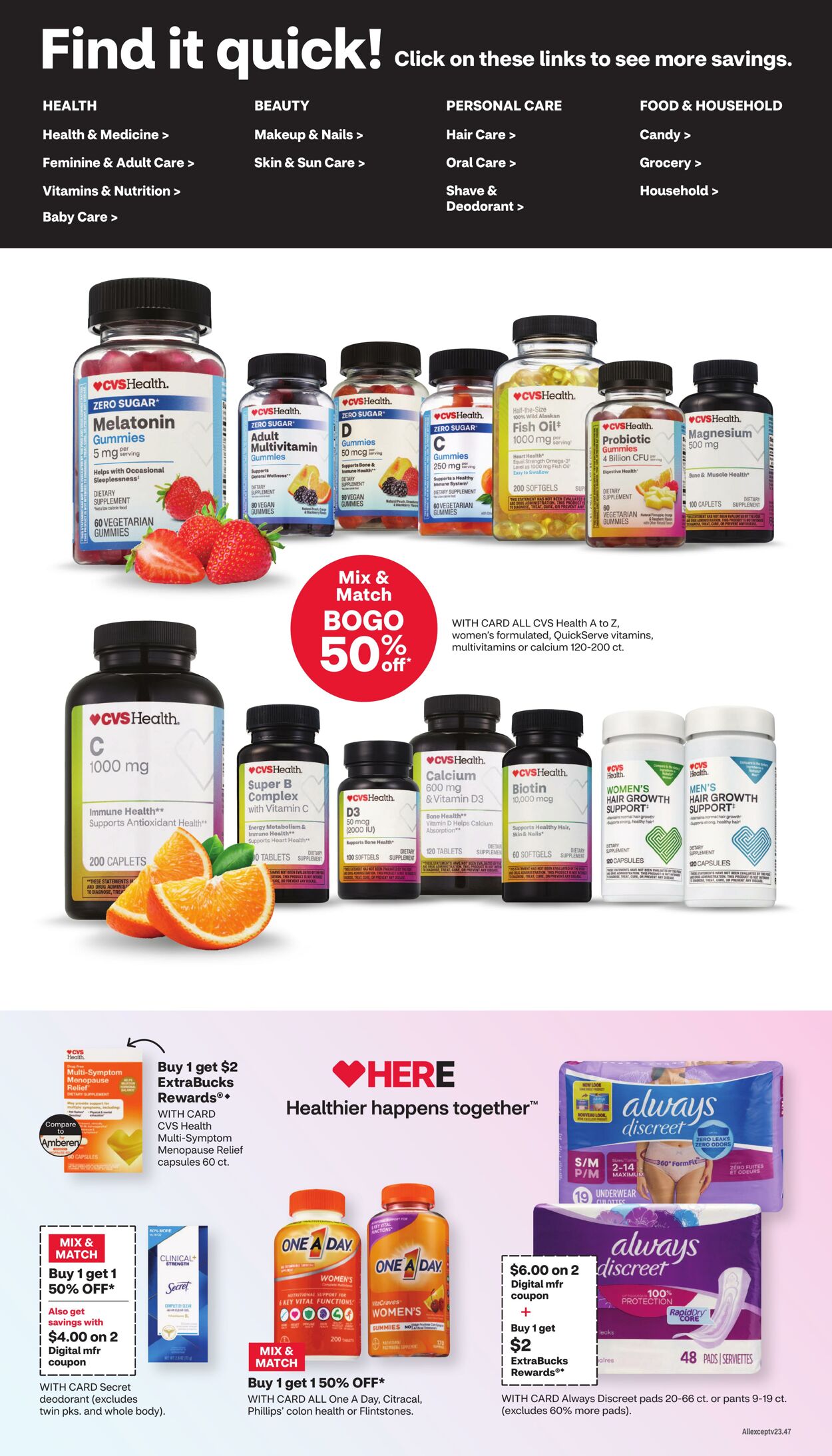 Weekly ad CVS Pharmacy 09/29/2024 - 10/05/2024