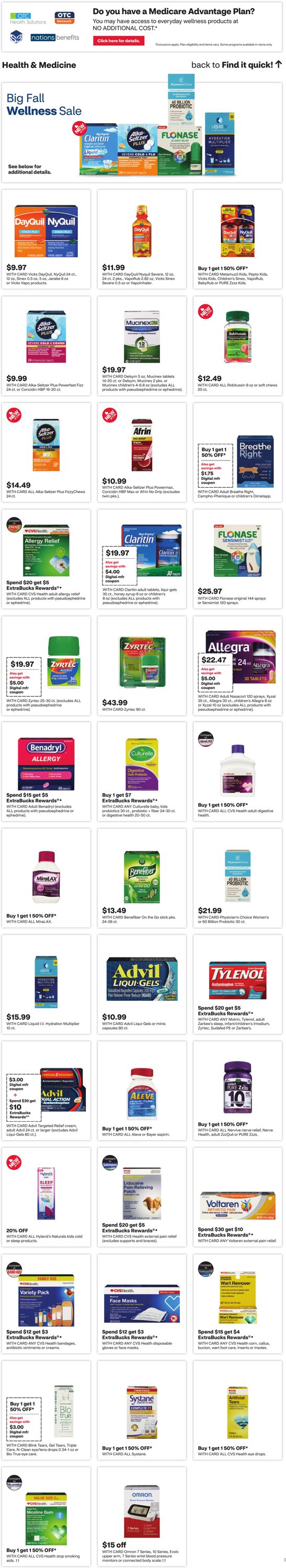 Weekly ad CVS Pharmacy 09/29/2024 - 10/05/2024