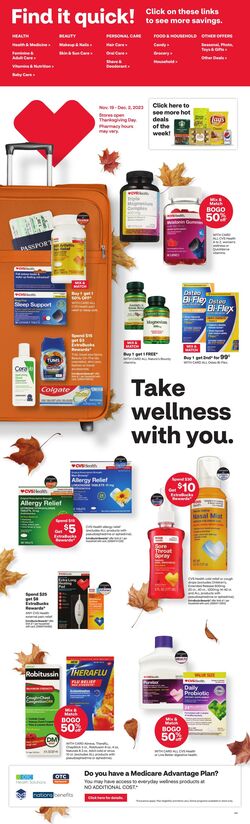 Weekly ad CVS Pharmacy 11/26/2023 - 12/02/2023