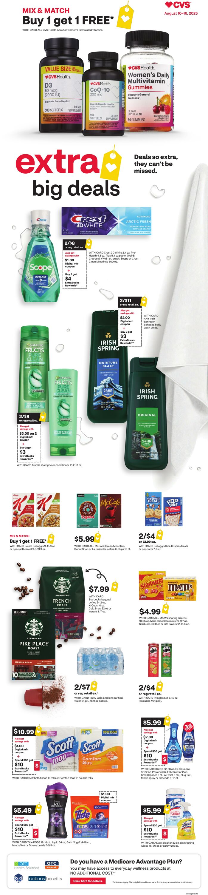 Weekly ad CVS Pharmacy 08/10/2025 - 08/16/2025