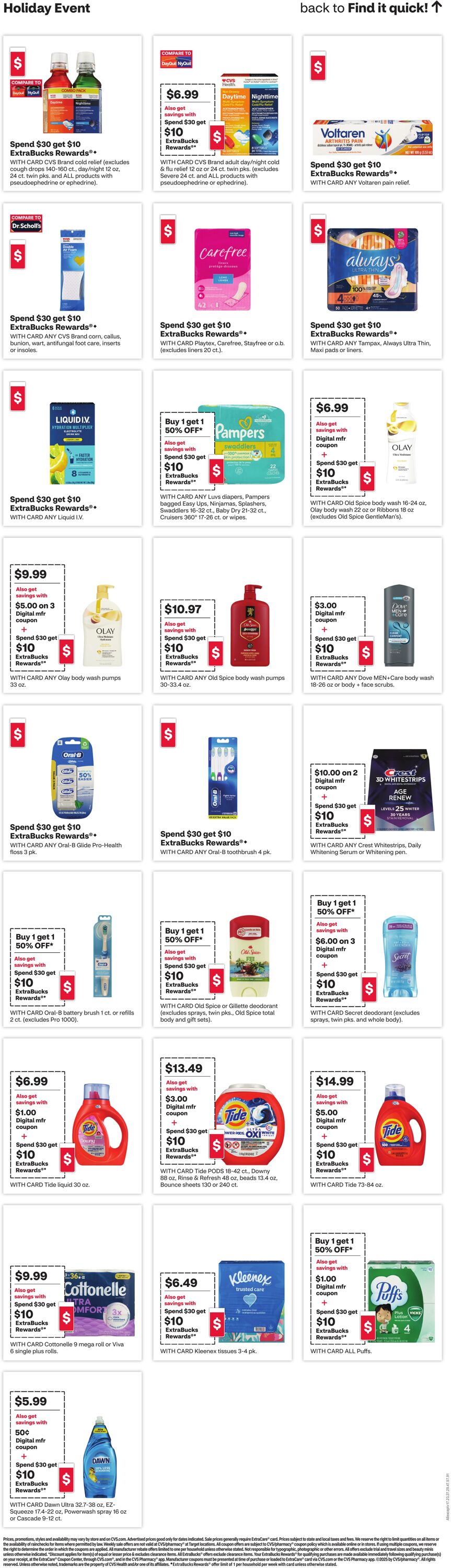 Weekly ad CVS Pharmacy 12/07/2025 - 12/13/2025