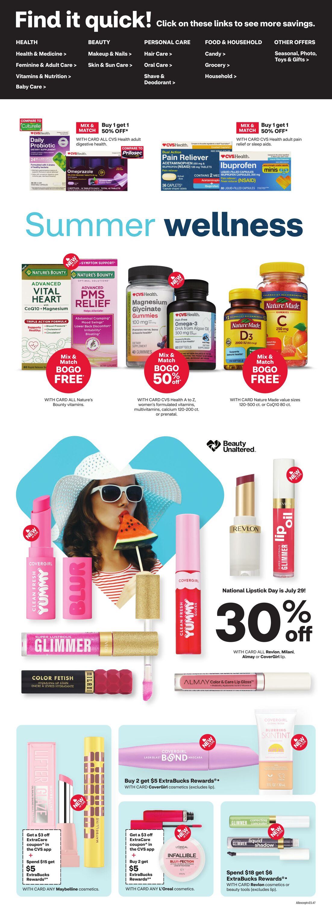 Weekly ad CVS Pharmacy 07/20/2025 - 07/26/2025