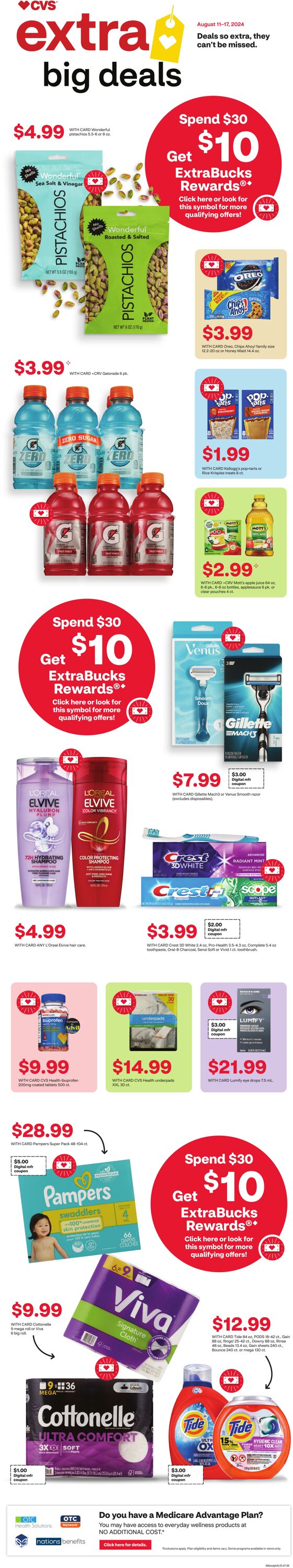 Weekly ad CVS Pharmacy 08/11/2024 - 08/17/2024