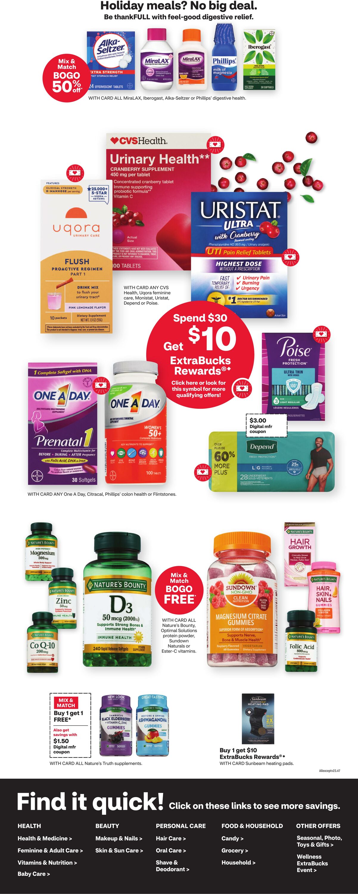 Weekly ad CVS Pharmacy 11/10/2024 - 11/16/2024