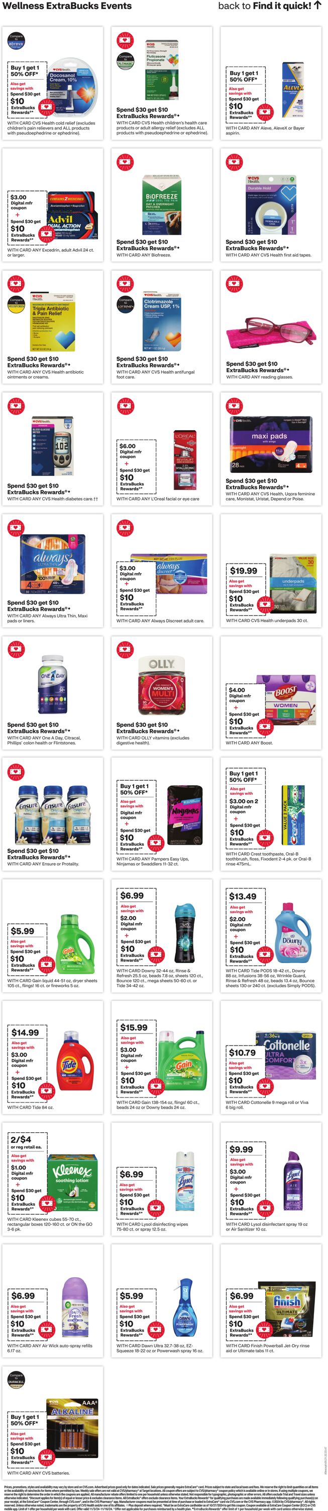 Weekly ad CVS Pharmacy 11/10/2024 - 11/16/2024