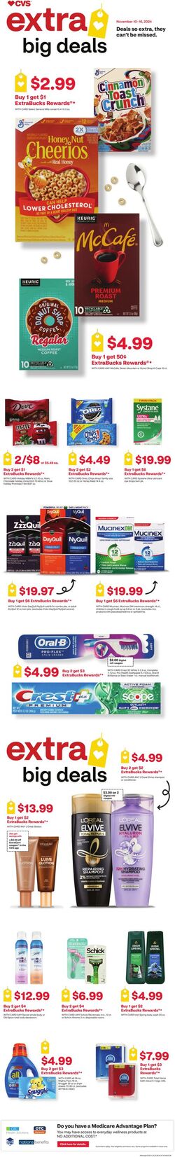 Weekly ad CVS Pharmacy 11/10/2024 - 11/16/2024