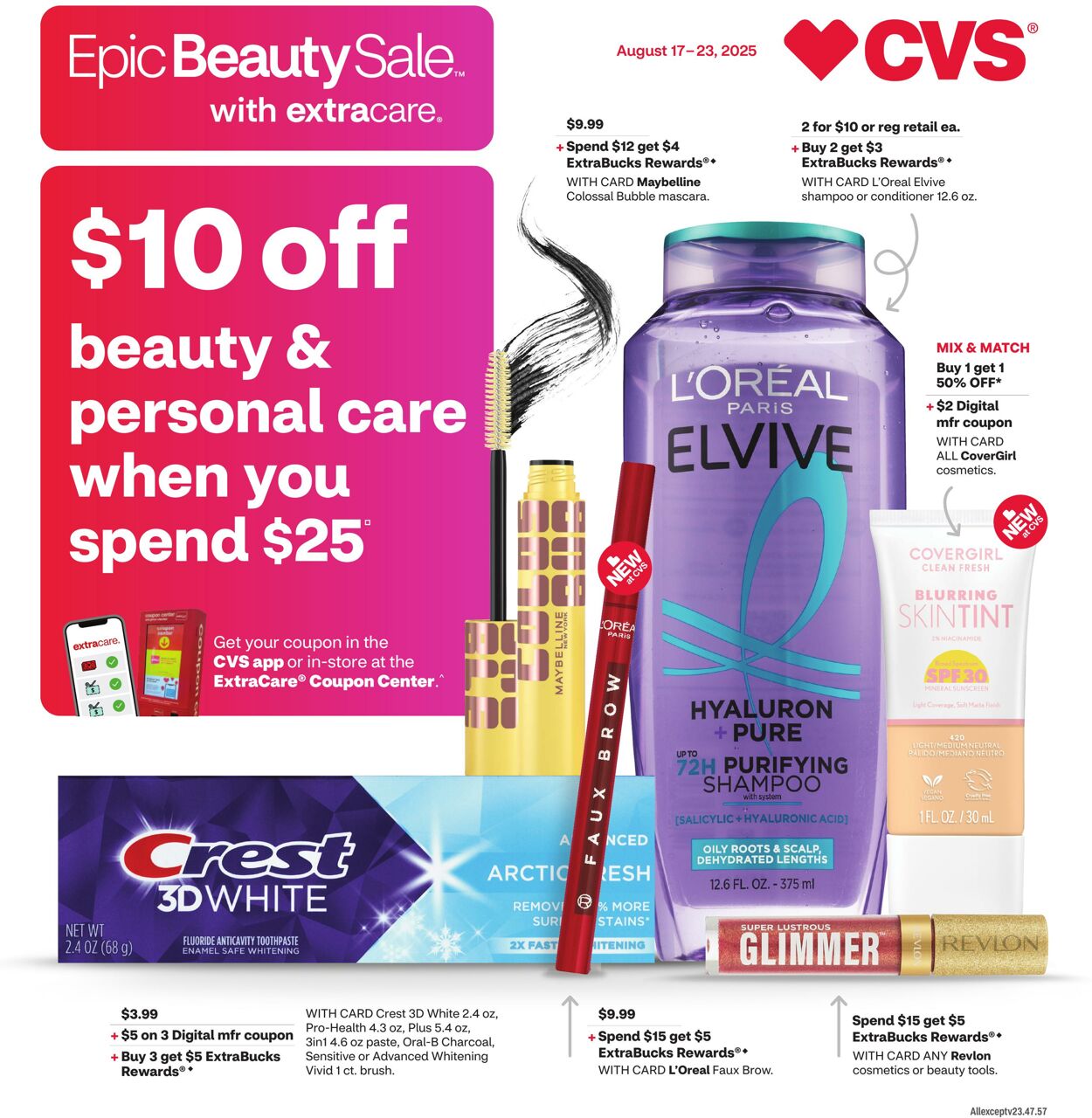 Weekly ad CVS Pharmacy 08/17/2025 - 08/23/2025
