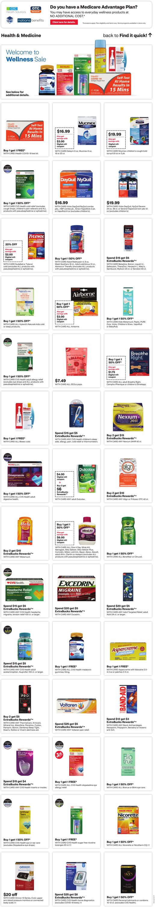 Weekly ad CVS Pharmacy 01/05/2025 - 01/11/2025