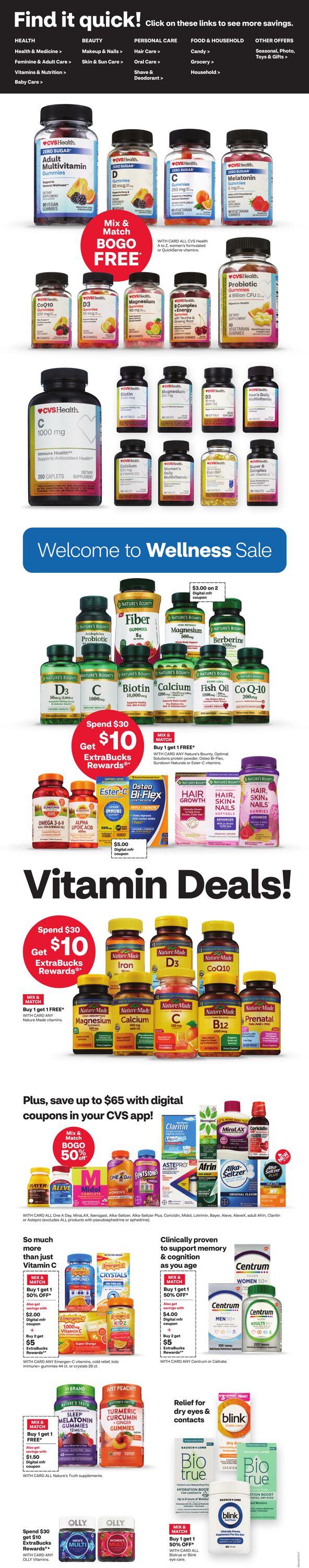 Weekly ad CVS Pharmacy 01/05/2025 - 01/11/2025