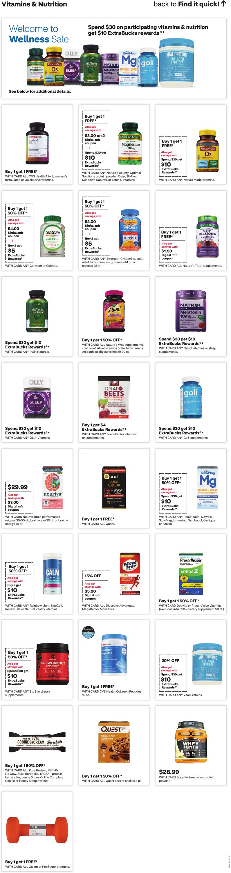 Weekly ad CVS Pharmacy 01/05/2025 - 01/11/2025