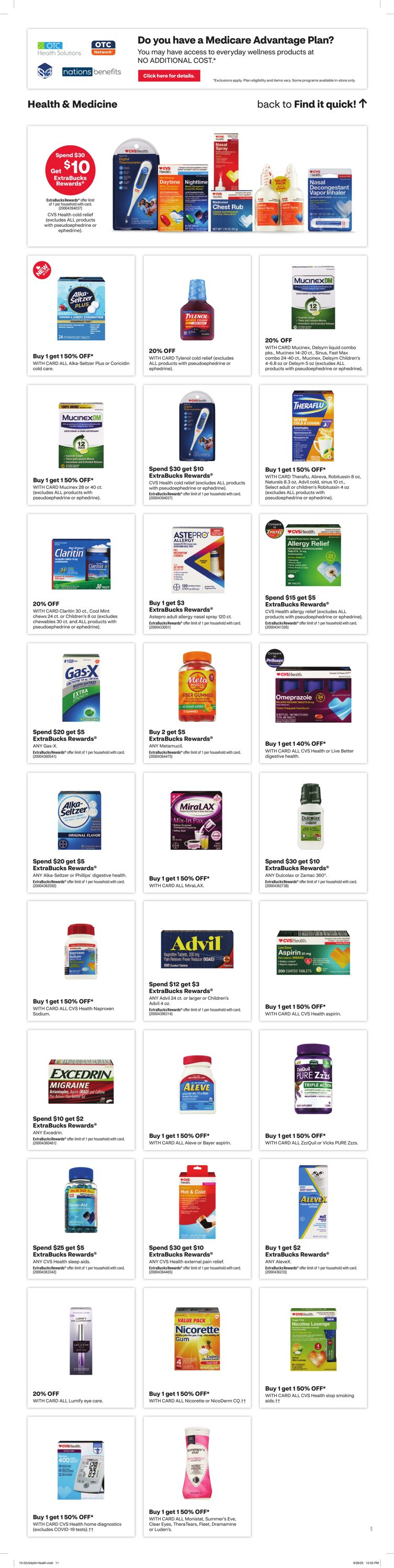 Weekly ad CVS Pharmacy 10/29/2023 - 11/04/2023