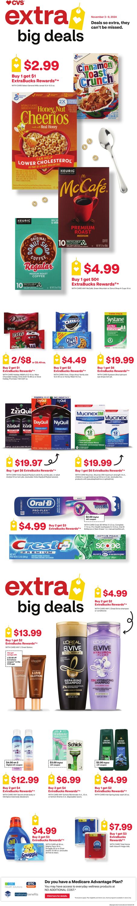 Weekly ad CVS Pharmacy 11/03/2024 - 11/09/2024