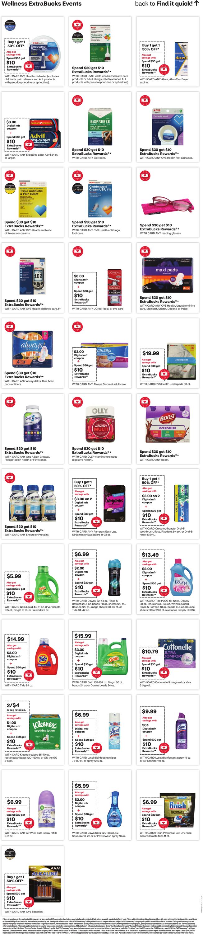 Weekly ad CVS Pharmacy 11/03/2024 - 11/09/2024