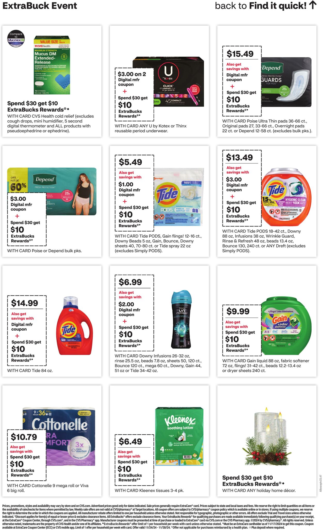 Weekly ad CVS Pharmacy 11/24/2024 - 11/30/2024