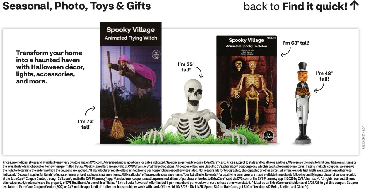 Weekly ad CVS Pharmacy 10/05/2025 - 10/11/2025