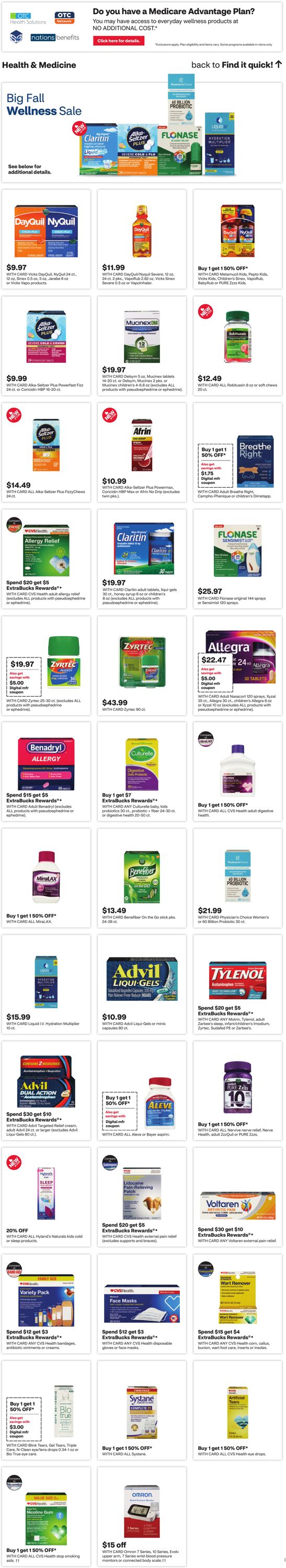 Weekly ad CVS Pharmacy 10/06/2024 - 10/12/2024