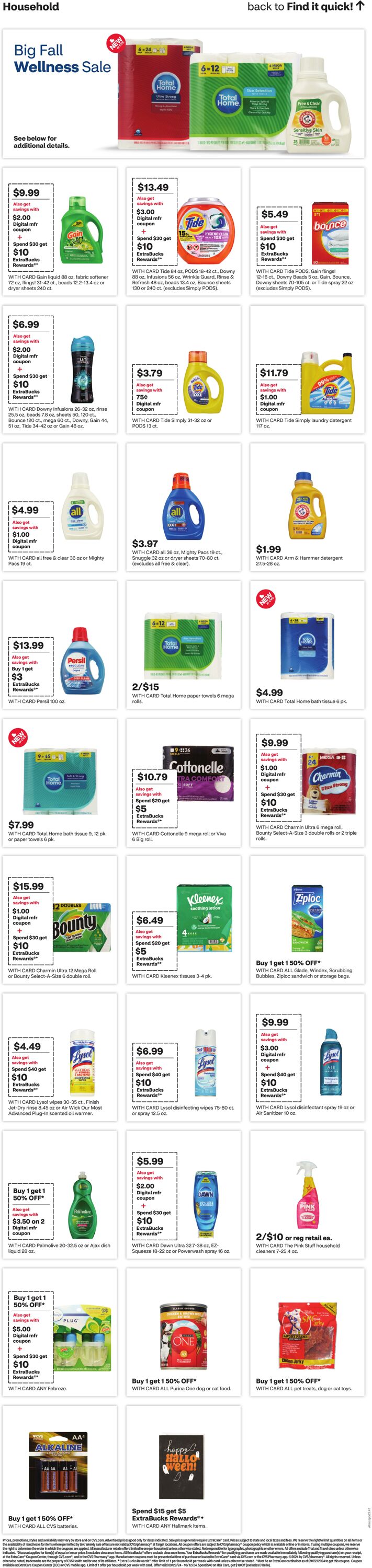 Weekly ad CVS Pharmacy 10/06/2024 - 10/12/2024