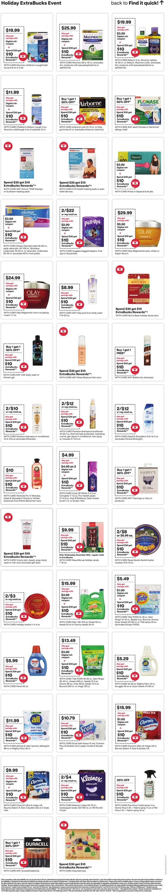 Weekly ad CVS Pharmacy 12/22/2024 - 12/28/2024