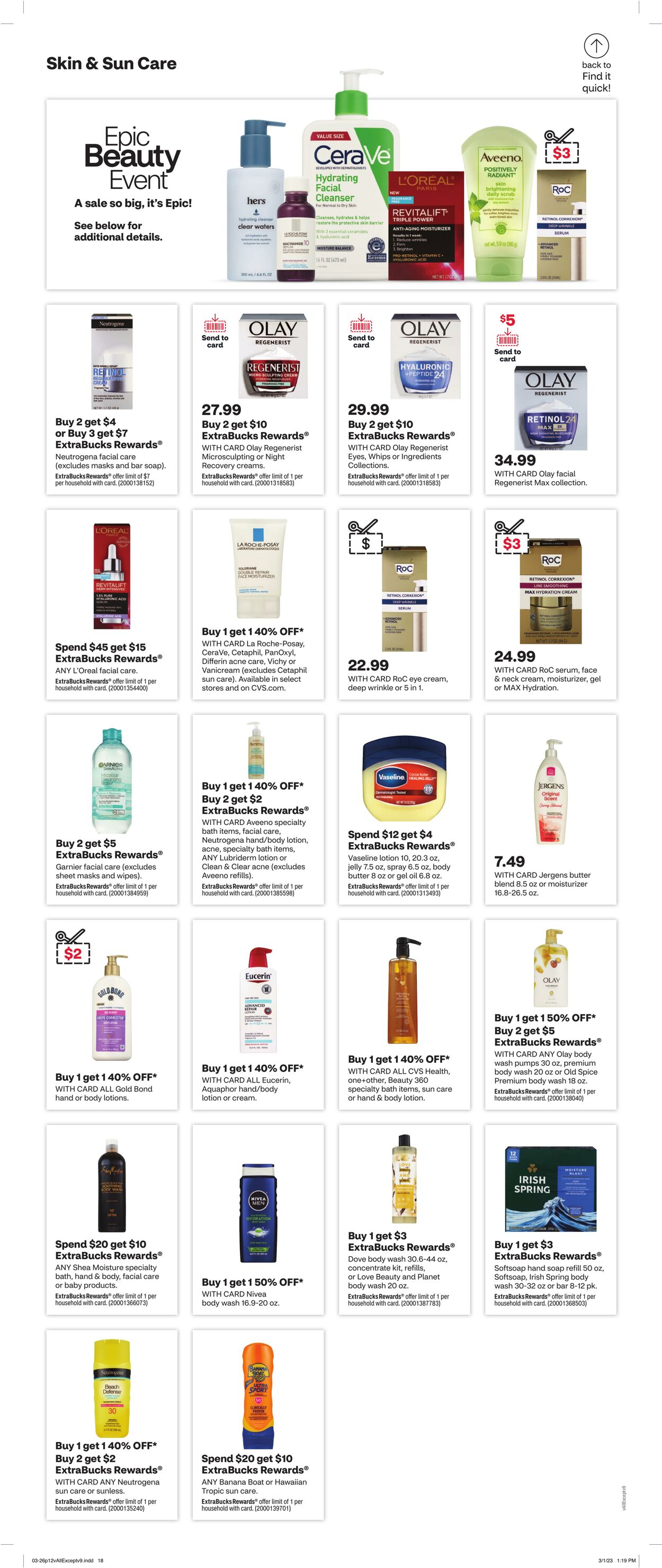 Weekly ad CVS Pharmacy 03/26/2023 - 04/01/2023