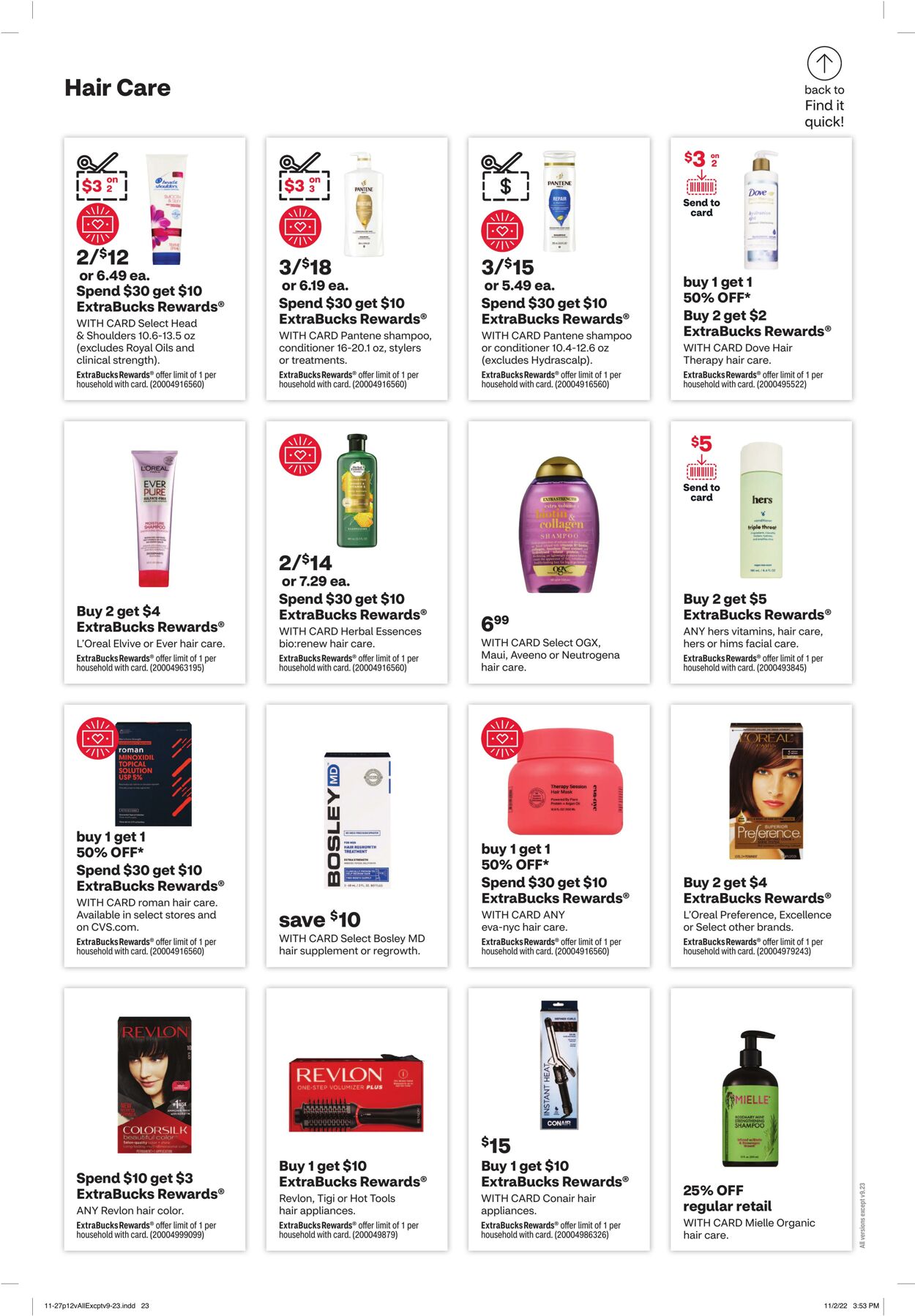 Weekly ad CVS Pharmacy 11/27/2022 - 12/03/2022