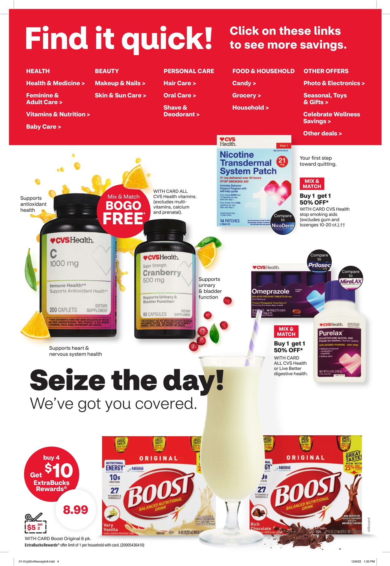 Weekly ad CVS Pharmacy 01/01/2023 - 01/07/2023