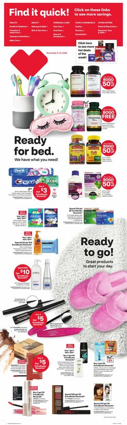 Weekly ad CVS Pharmacy 11/06/2022 - 11/12/2022