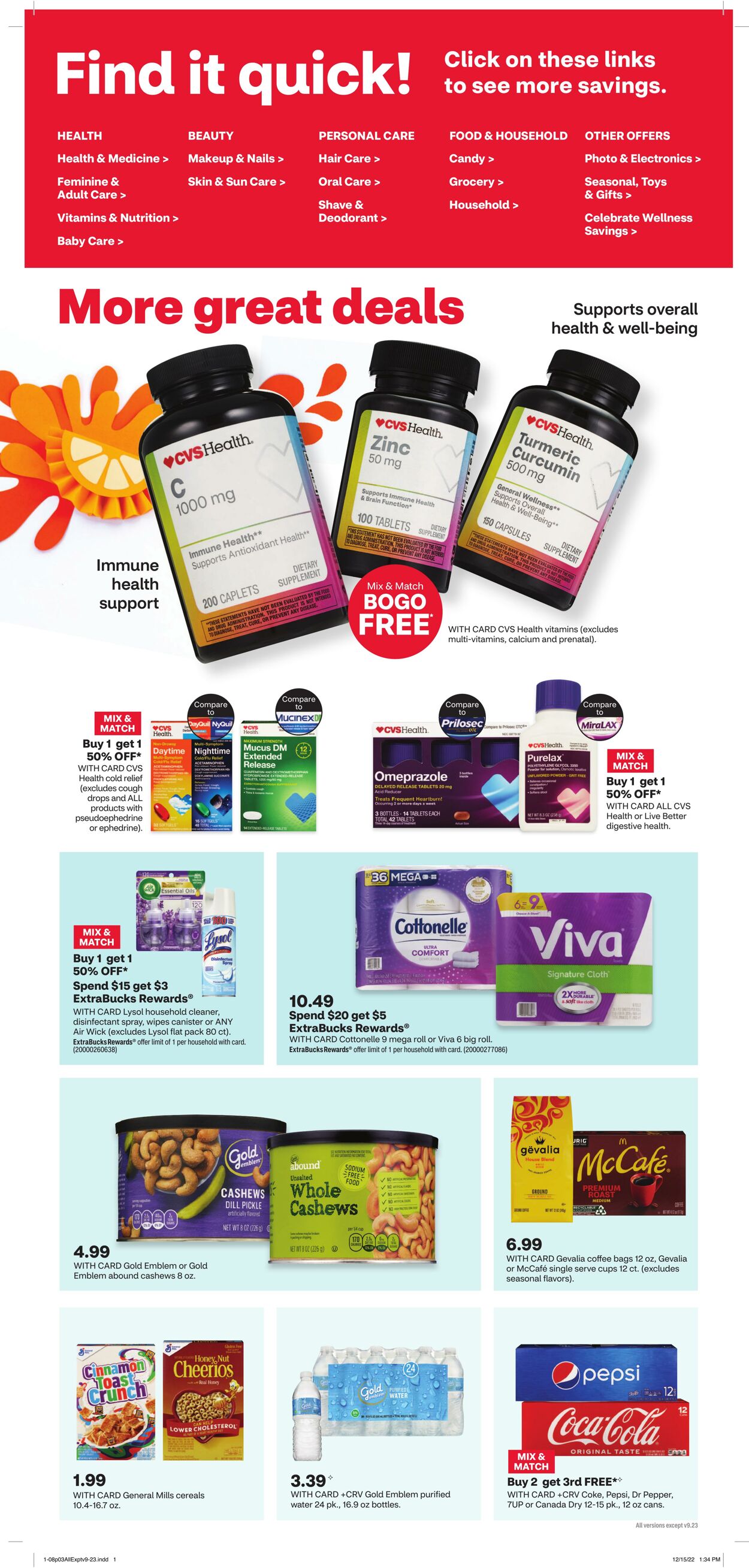 Weekly ad CVS Pharmacy 01/08/2023 - 01/15/2023