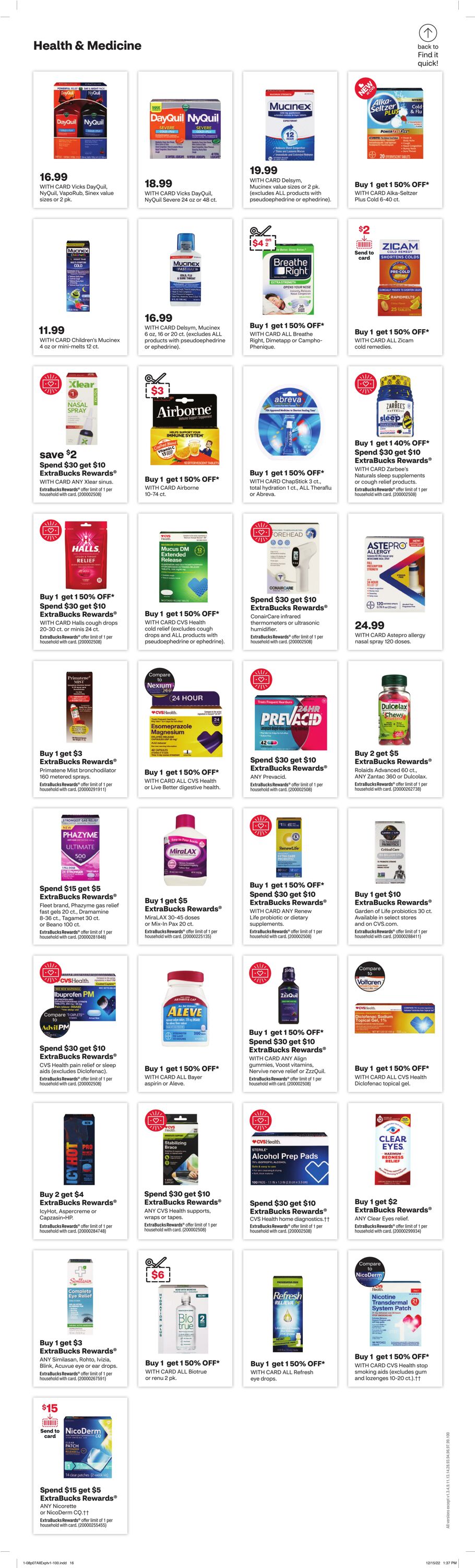 Weekly ad CVS Pharmacy 01/08/2023 - 01/15/2023