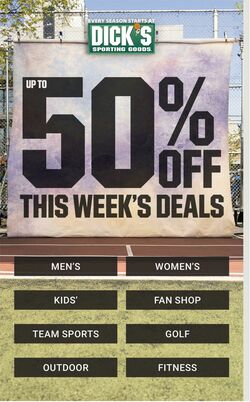 Weekly ad Dick's Sporting Goods 08/21/2022 - 08/27/2022