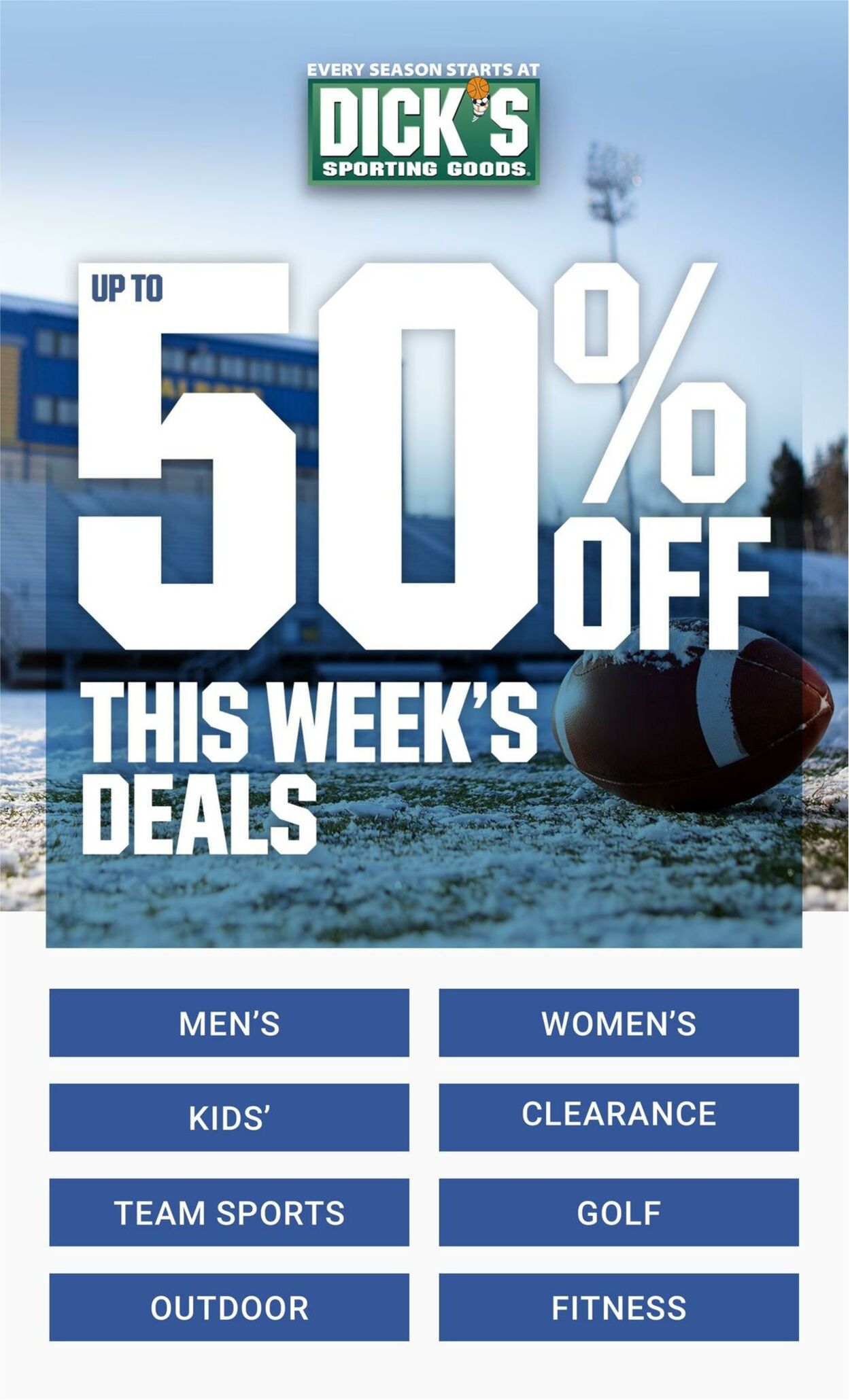 Weekly ad Dick's Sporting Goods 01/01/2023 - 01/07/2023