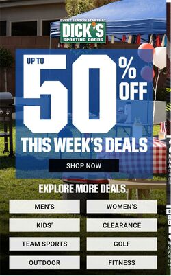 Weekly ad Dick's Sporting Goods 07/02/2023 - 07/08/2023