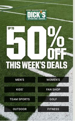 Weekly ad Dick's Sporting Goods 09/25/2022-10/01/2022