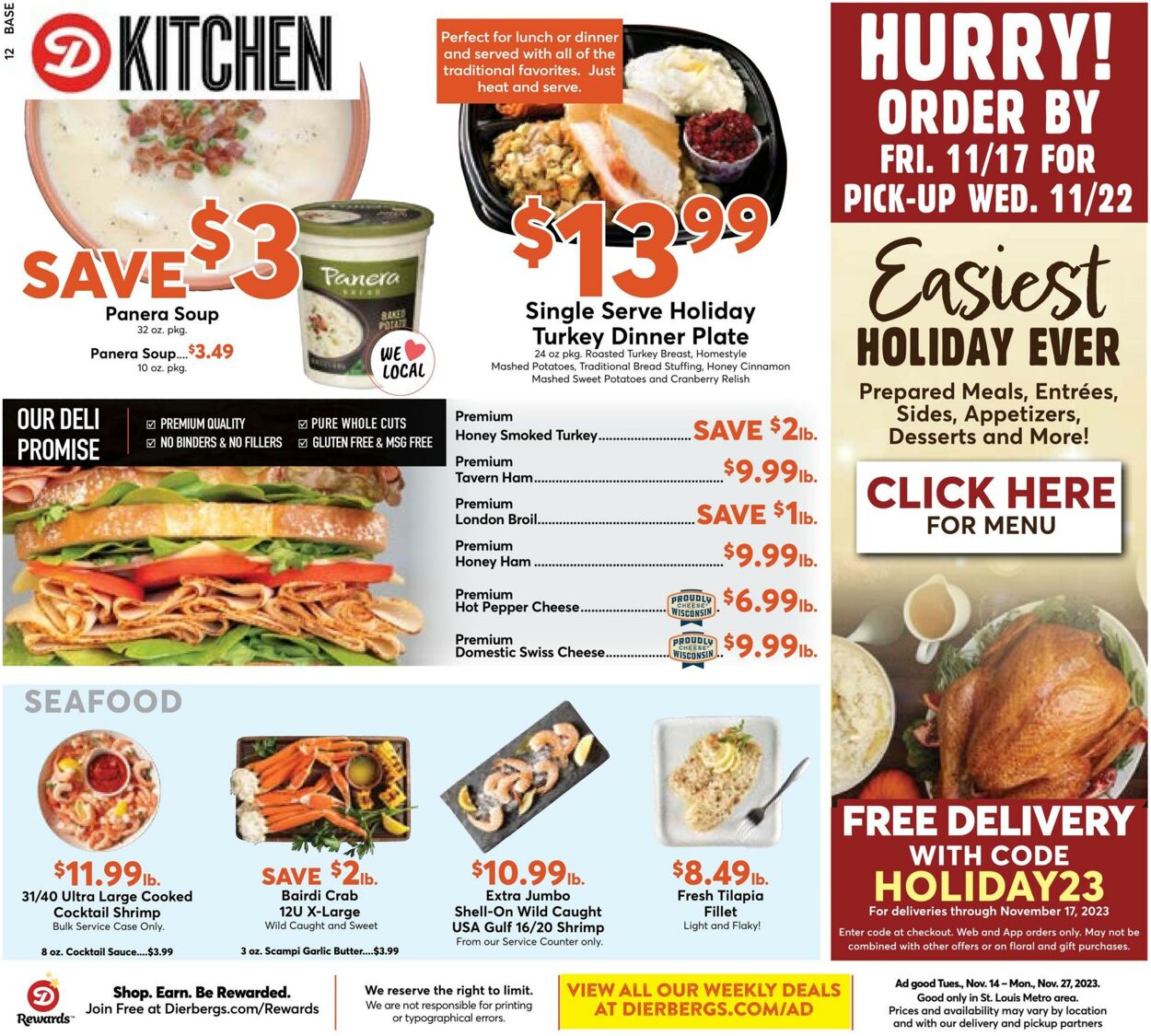 Weekly ad Dierbergs 11/14/2023 - 11/27/2023