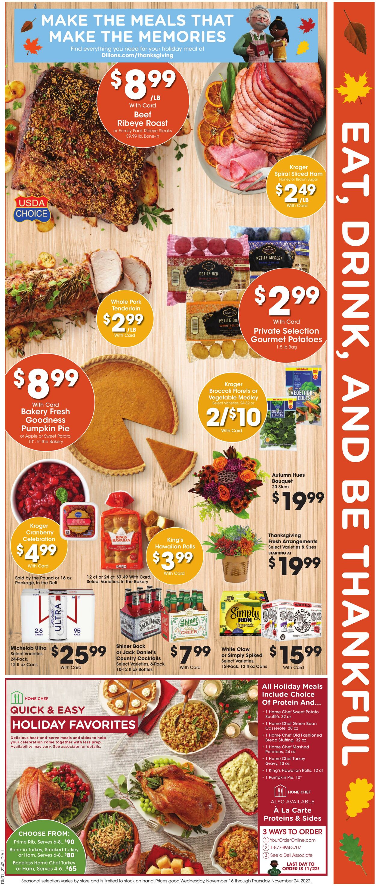 Weekly ad Dillons 11/16/2022 - 11/24/2022