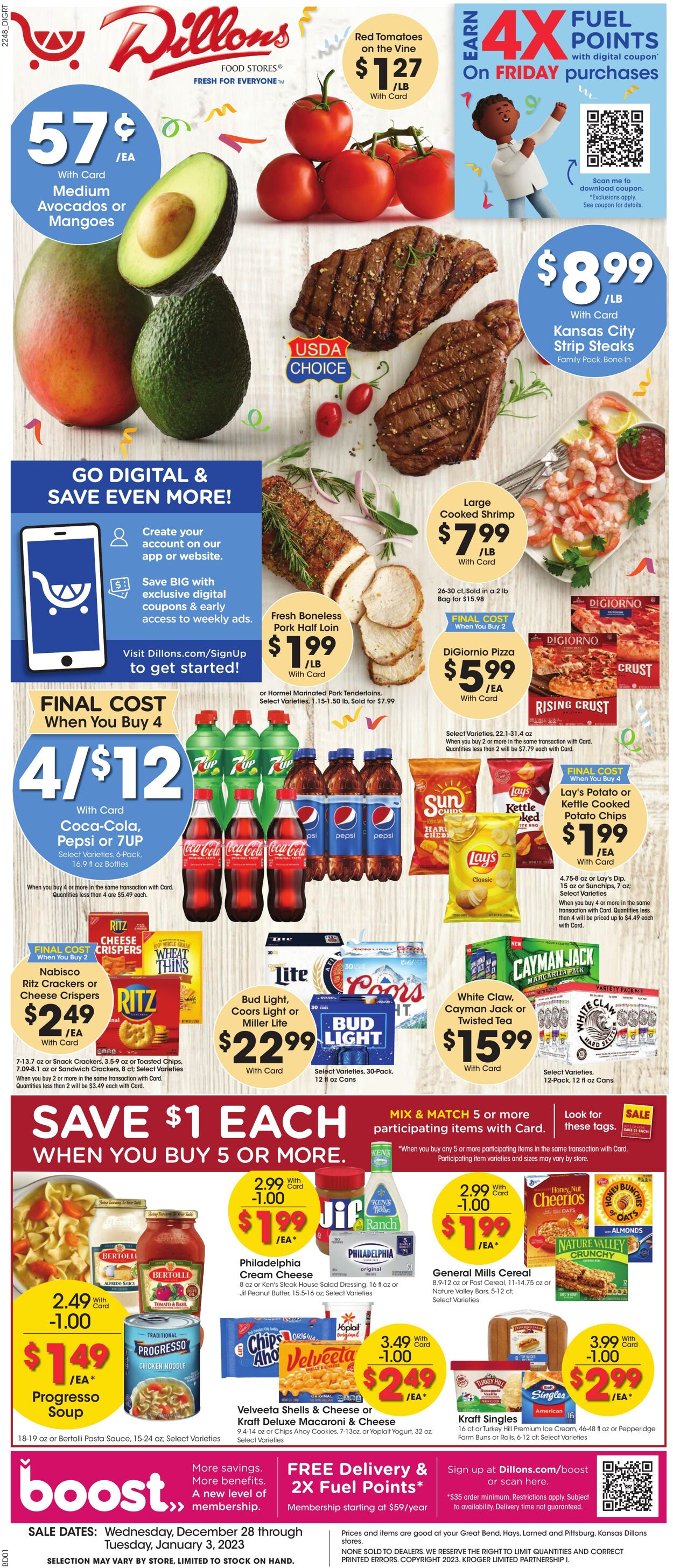 Weekly ad Dillons 12/28/2022 - 01/03/2023