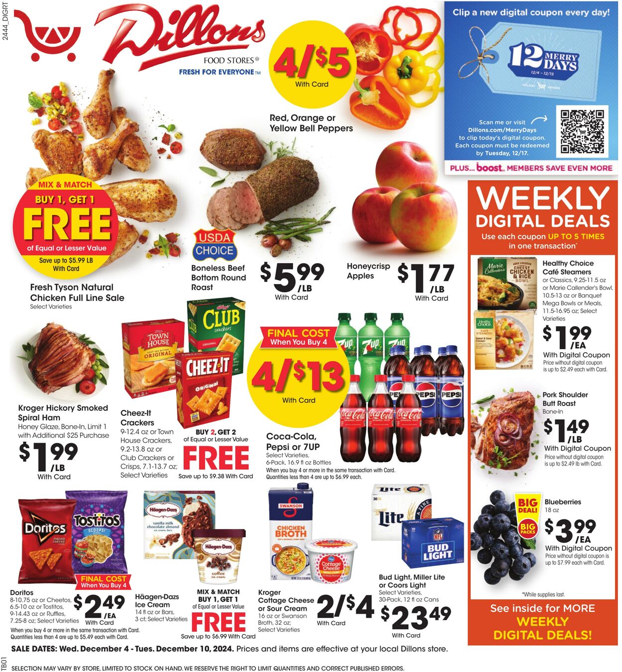 Weekly ad Dillons 12/04/2024 - 12/10/2024