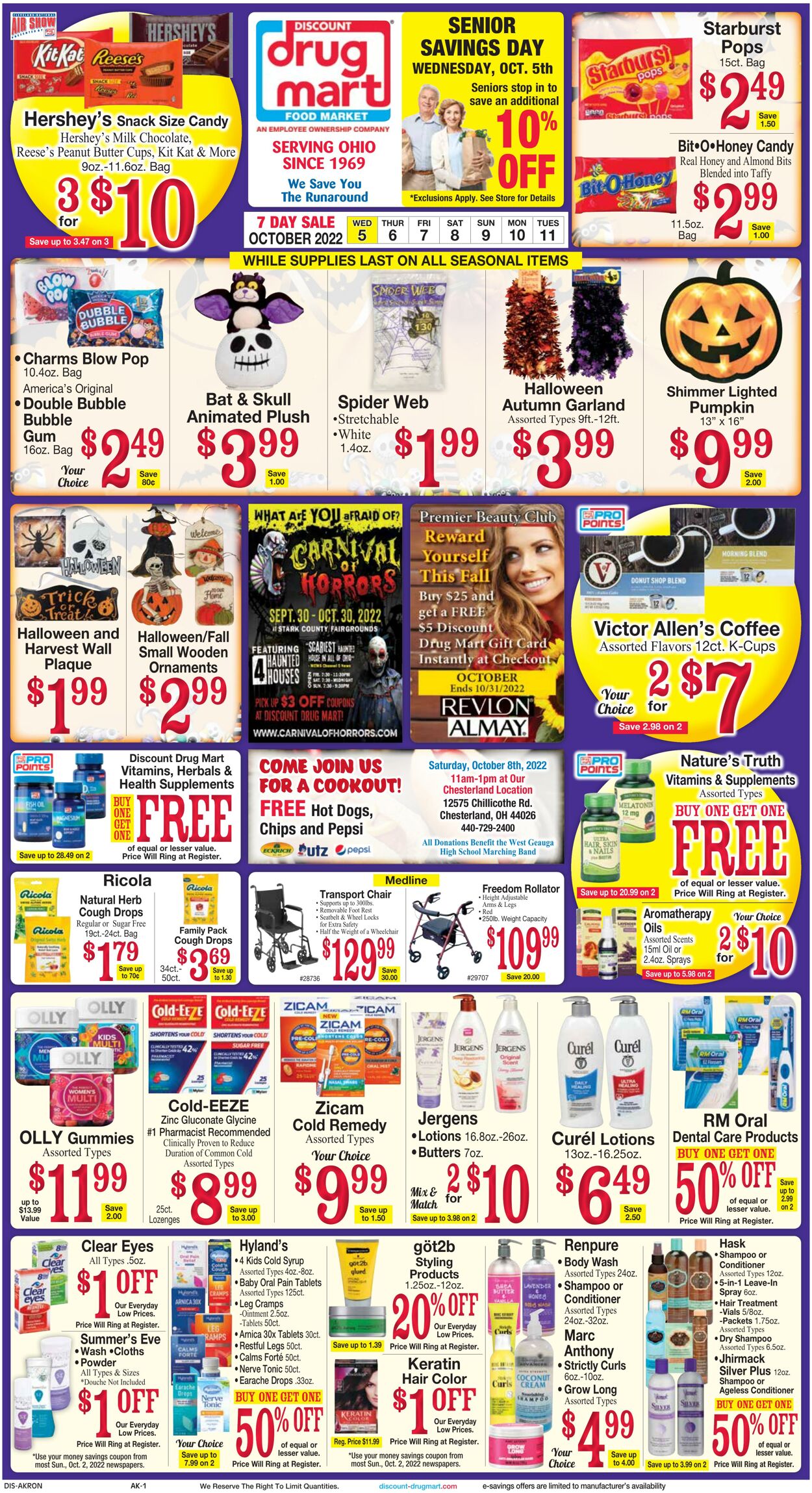 Weekly ad Discount Drug Mart 10/05/2022 - 10/11/2022