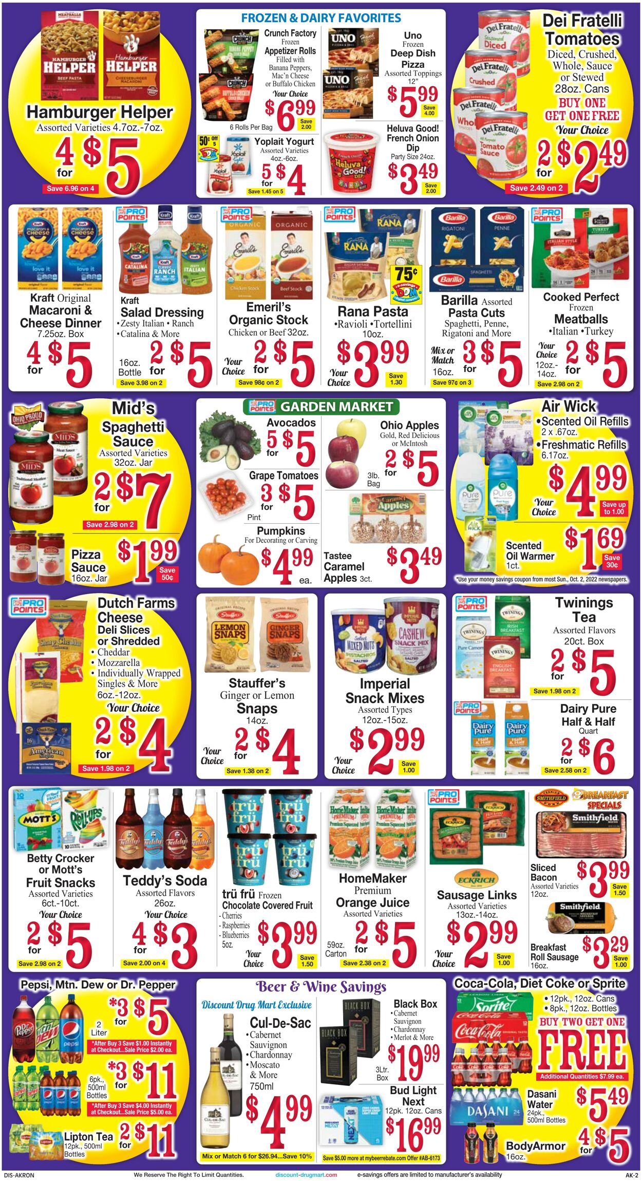 Weekly ad Discount Drug Mart 10/05/2022 - 10/11/2022