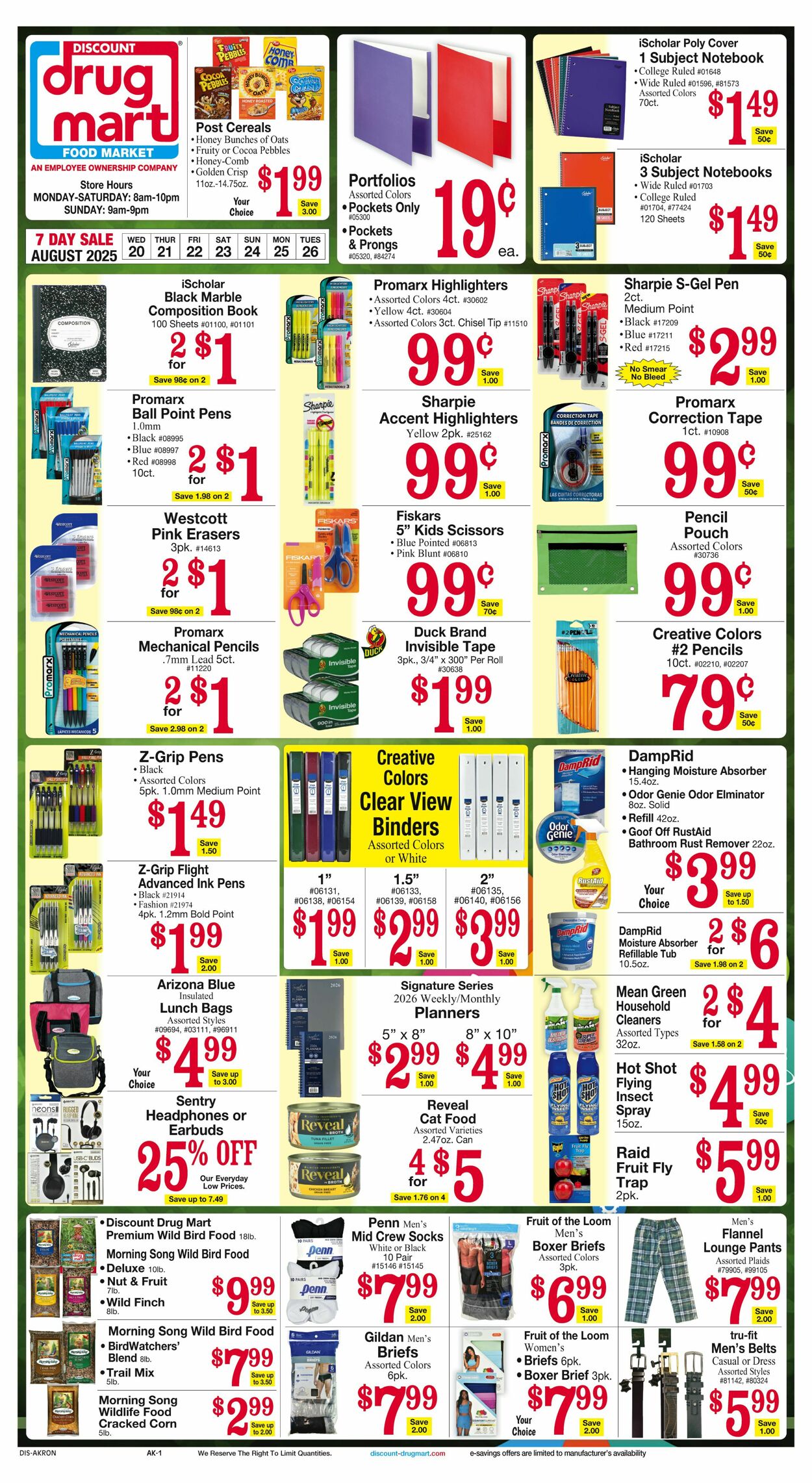 Weekly ad Discount Drug Mart 08/14/2025 - 08/28/2025