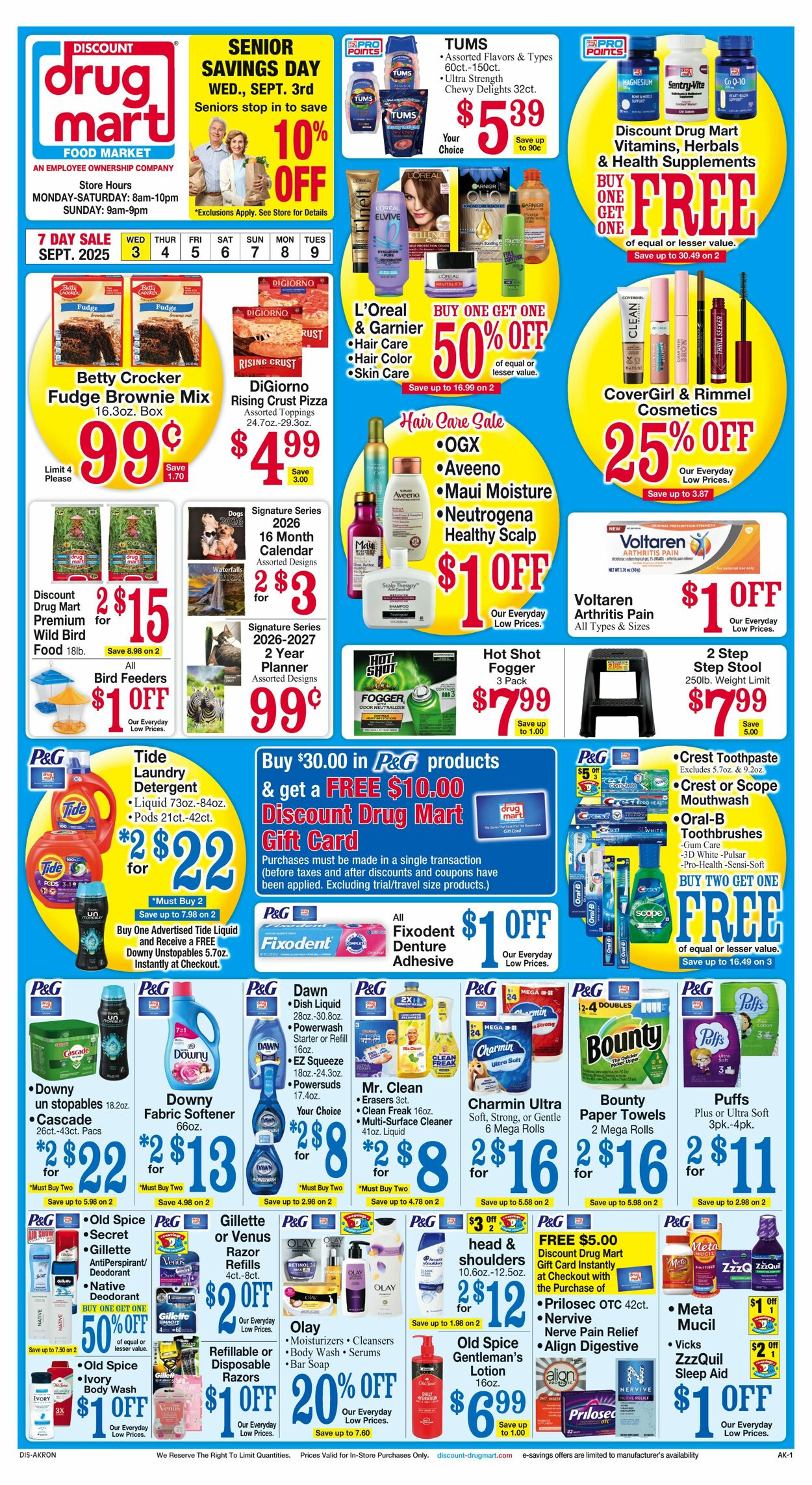 Weekly ad Discount Drug Mart 08/27/2025 - 09/03/2025