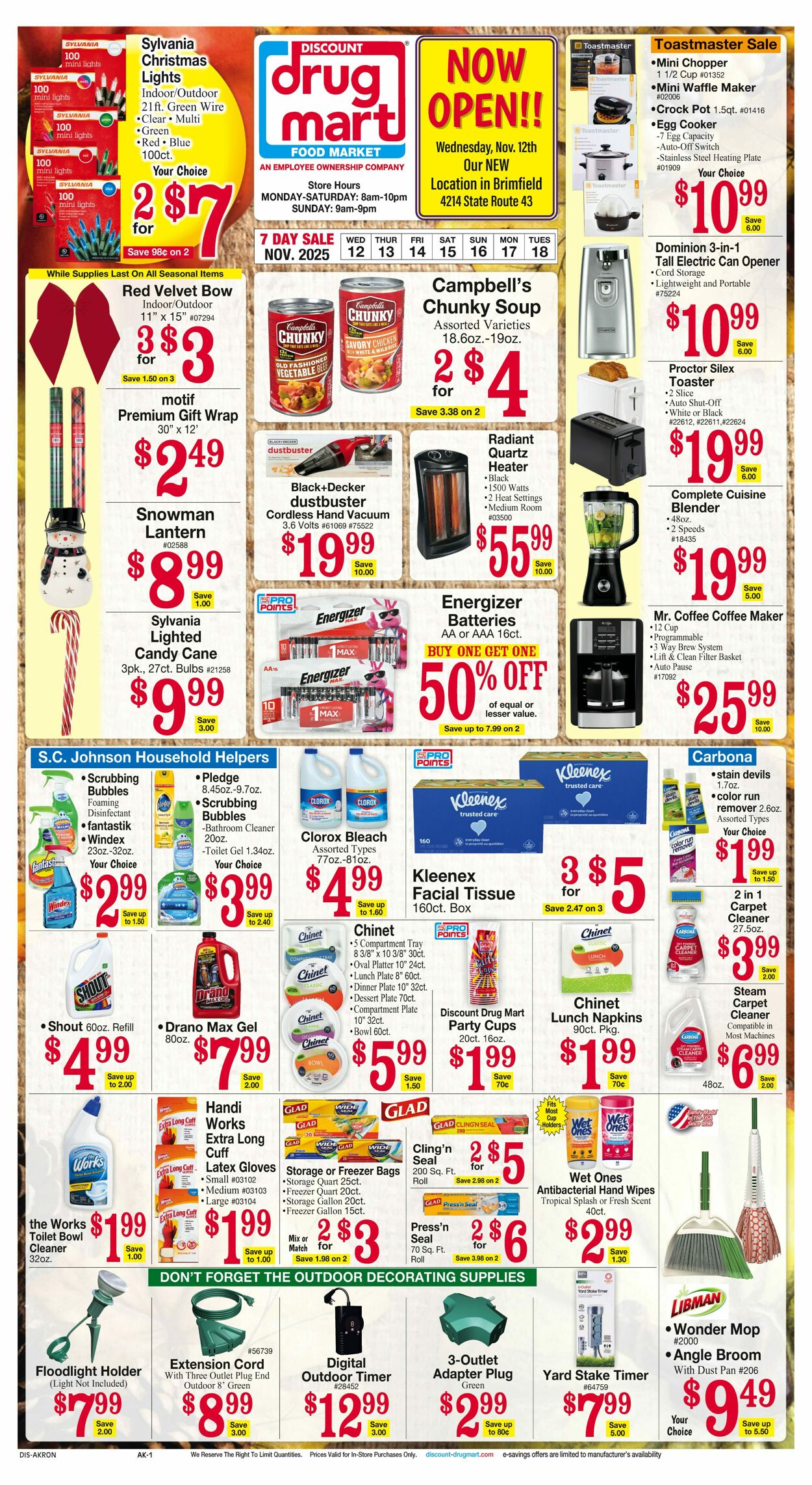 Weekly ad Discount Drug Mart 11/06/2025 - 11/20/2025