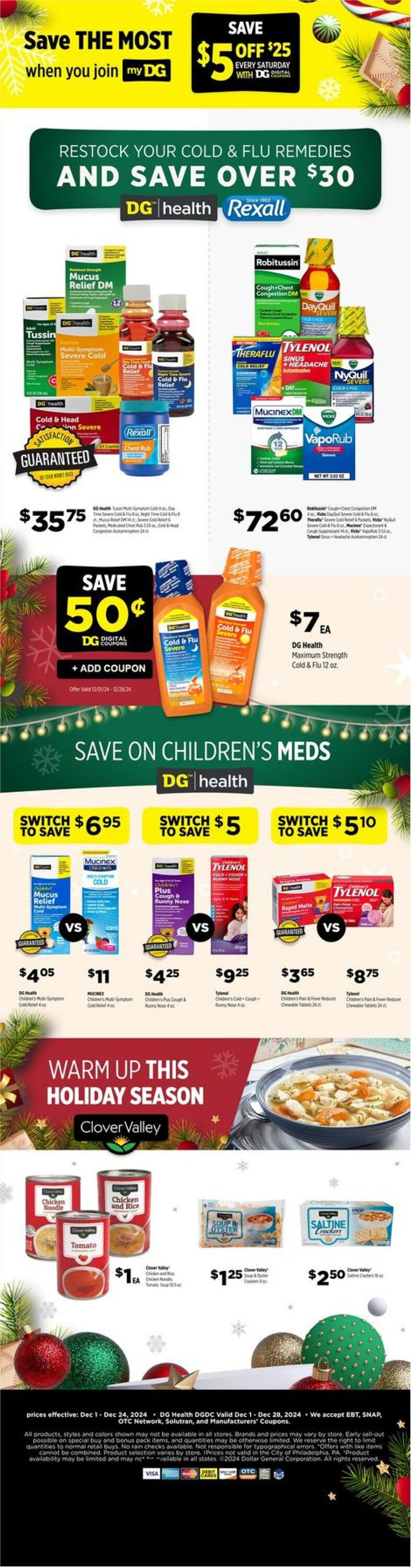 Weekly ad Dollar General 12/01/2024 - 12/24/2024