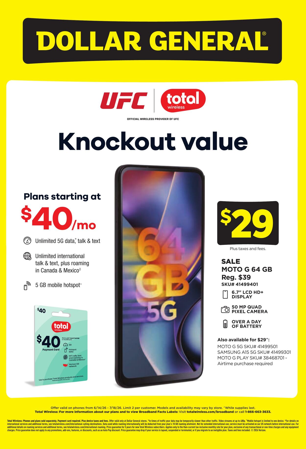 Weekly ad Dollar General 06/14/2026 - 07/18/2026