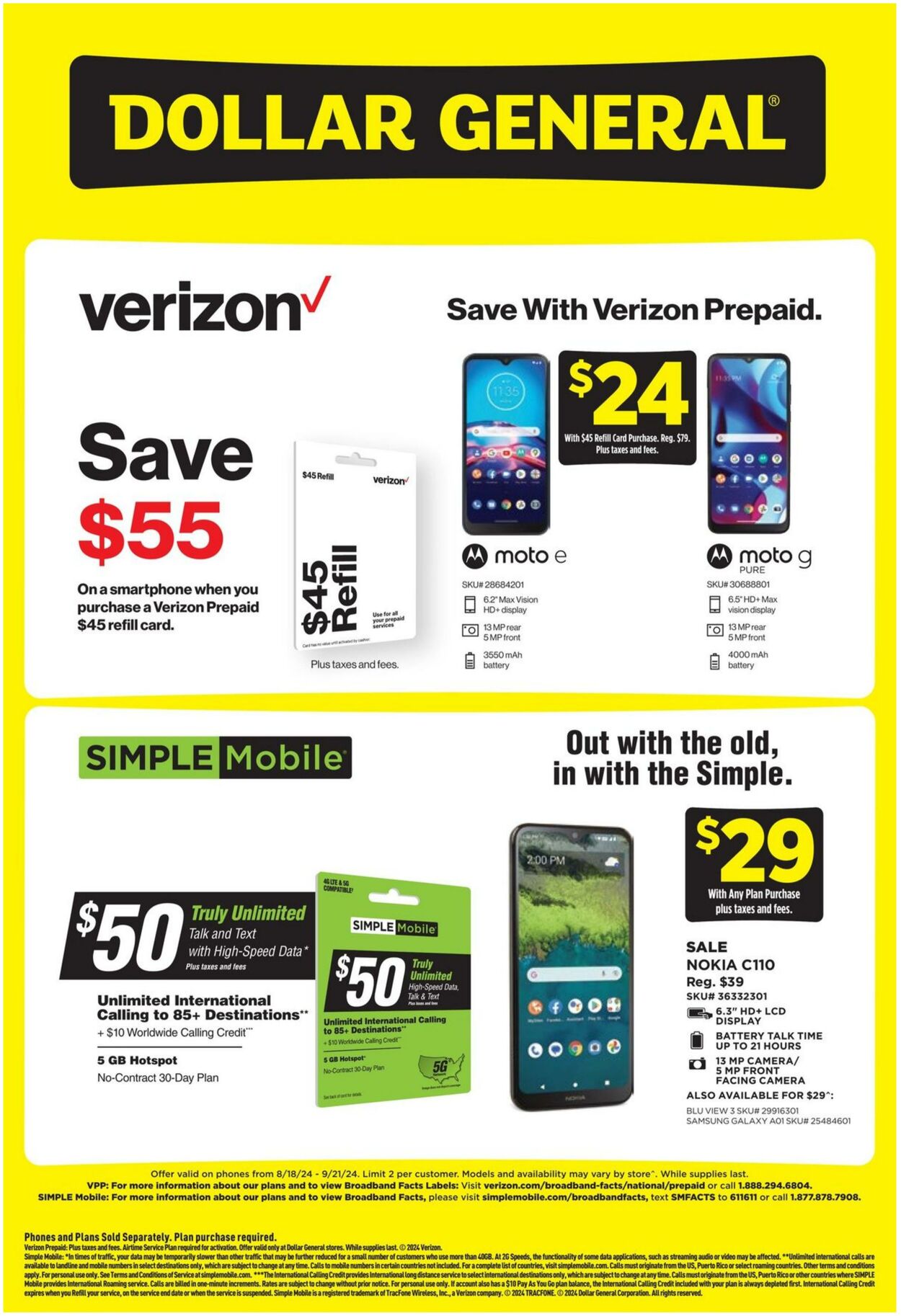 Weekly ad Dollar General 08/18/2024 - 09/21/2024