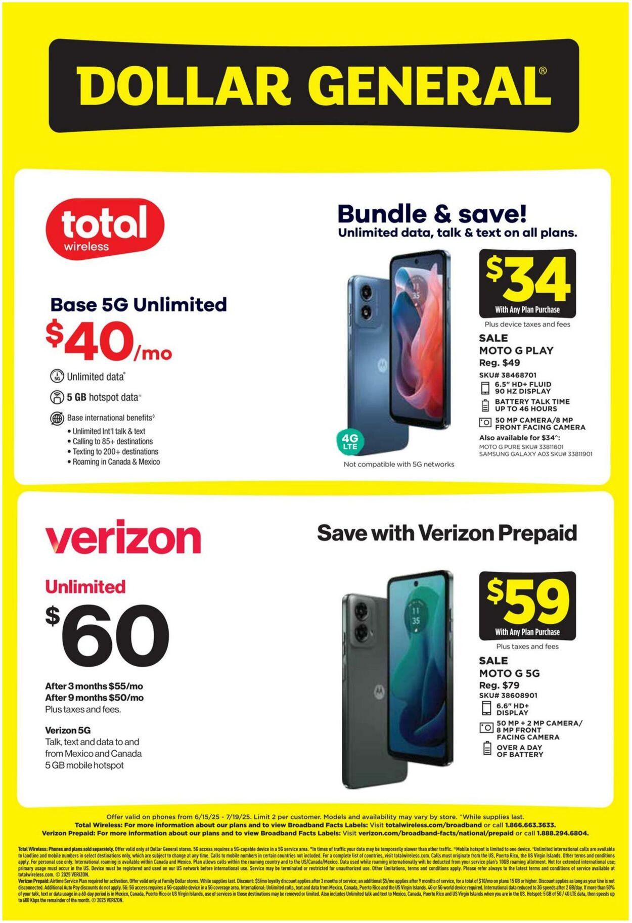 Weekly ad Dollar General 06/15/2025 - 07/19/2025