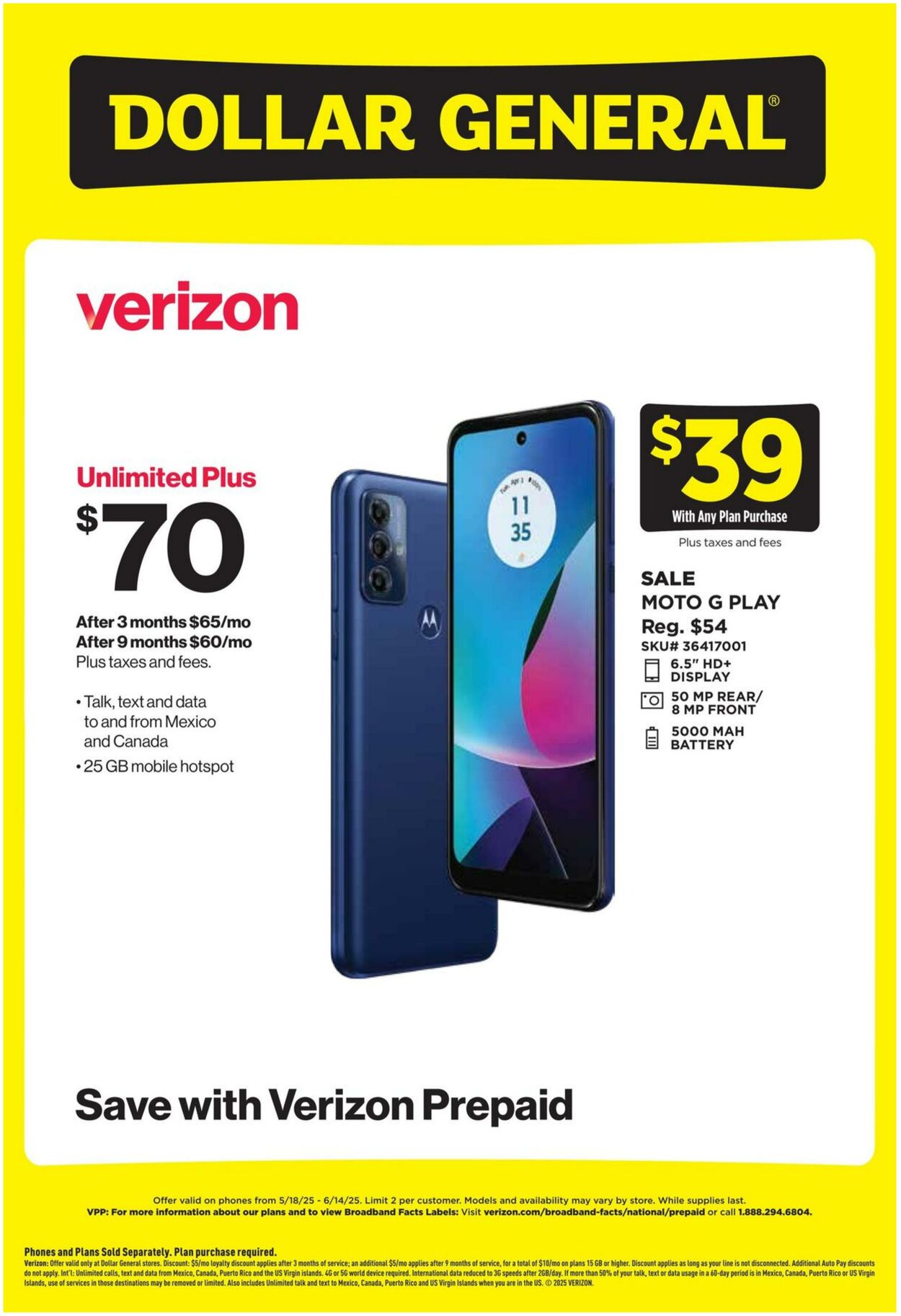 Weekly ad Dollar General 05/18/2025 - 06/14/2025