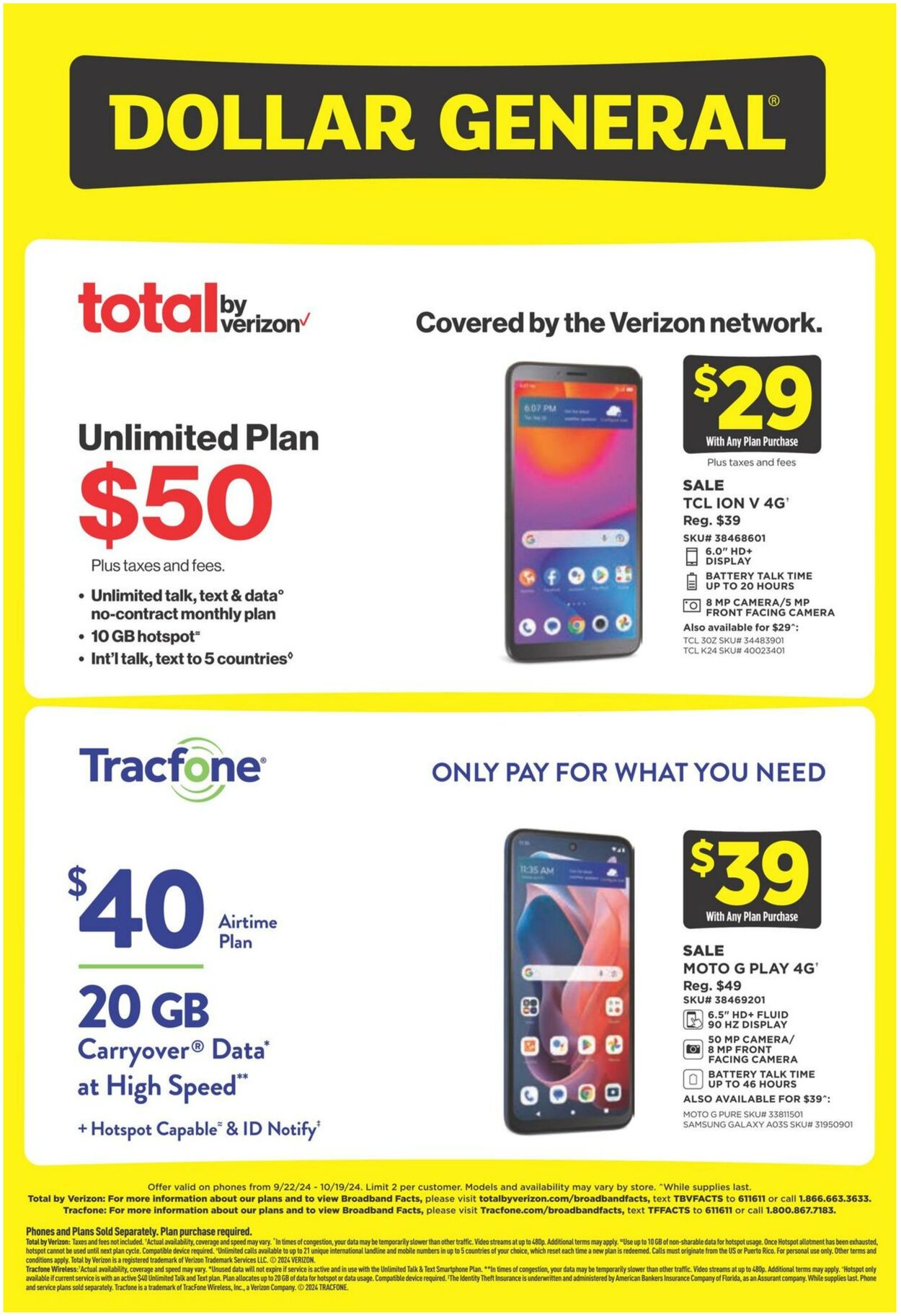 Weekly ad Dollar General 09/22/2024 - 10/19/2024