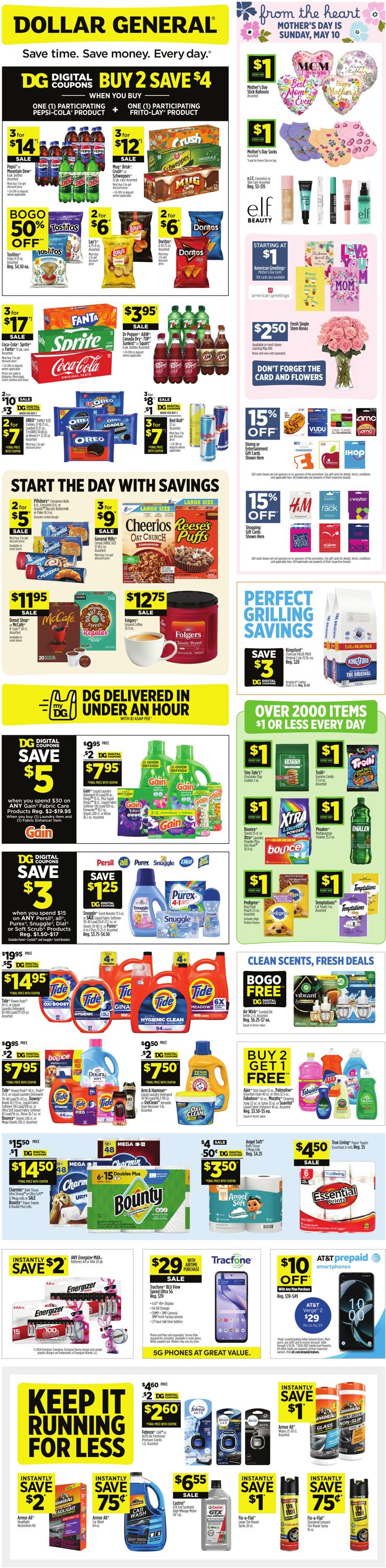 Weekly ad Dollar General 05/03/2026 - 05/09/2026